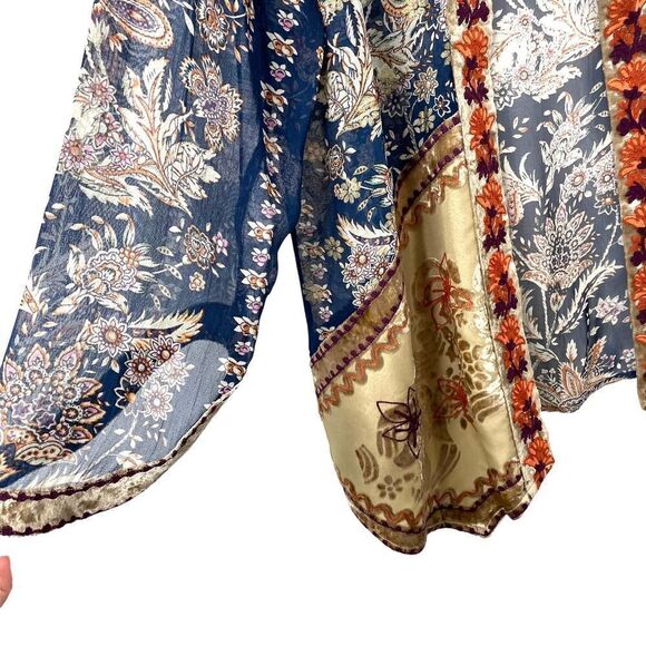 Soft‎ Surroundings Moonlight Garden Topper Kimono duster Sz M - Picture 6 of 9